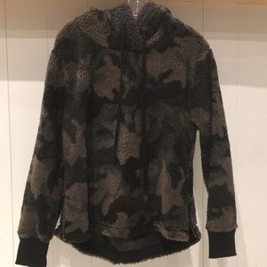 Dylan Heather Pile Camo Zip Up